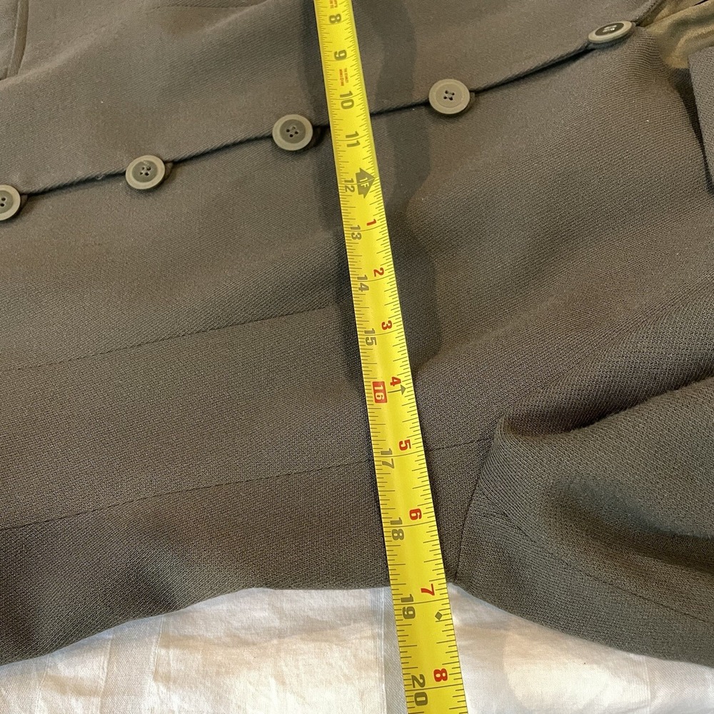 Rena Rowan for Saville Women's 2PC Skirt Suit 14P Olive Green Lined Career Set - Picture 12 of 14